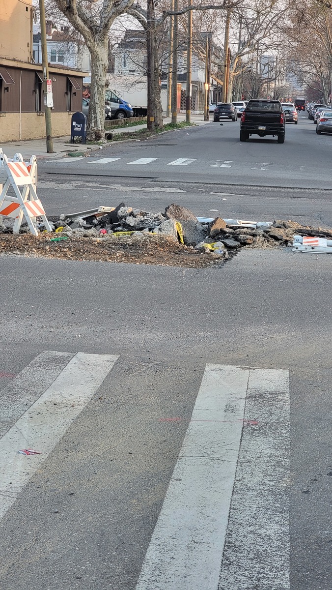 Photographic documentation of the work as submitted to the city's 311 record.