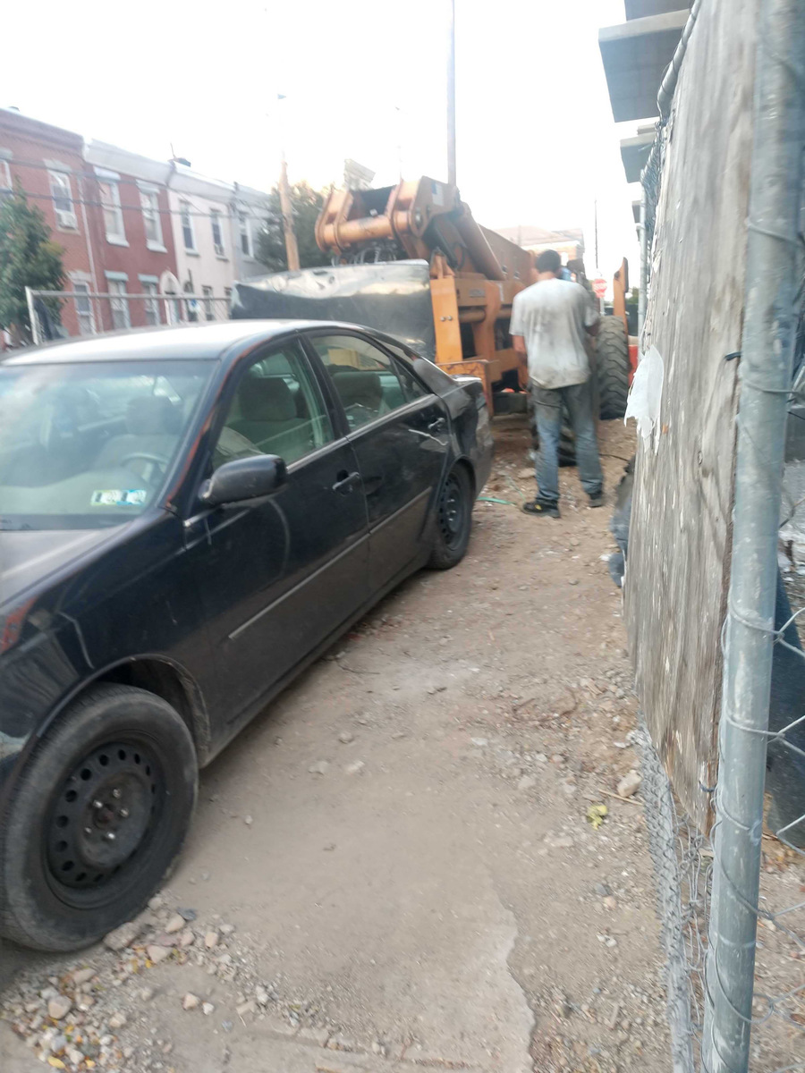 Photographic documentation of the work as submitted to the city's 311 record.