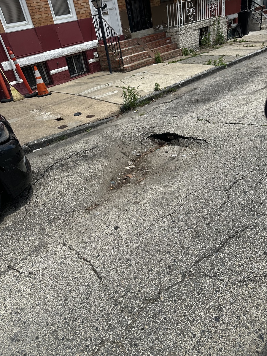 Photographic documentation of the work as submitted to the city's 311 record.
