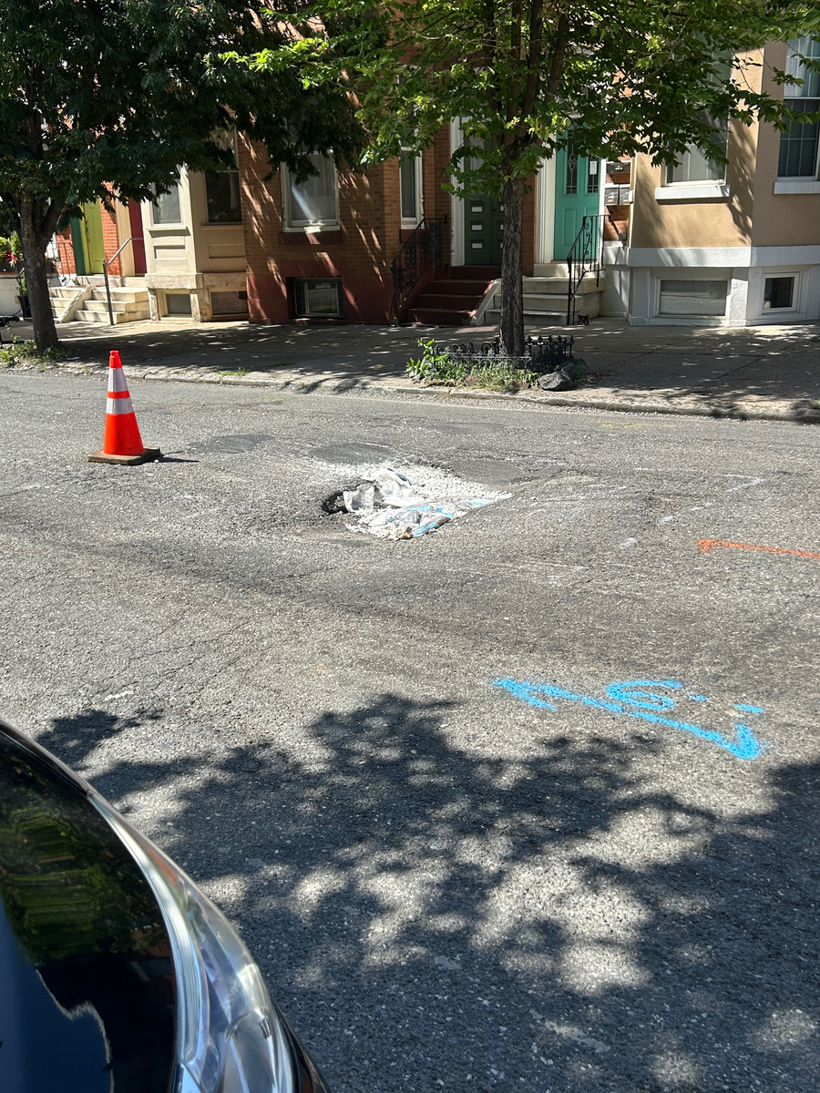 Photographic documentation of the work as submitted to the city's 311 record.