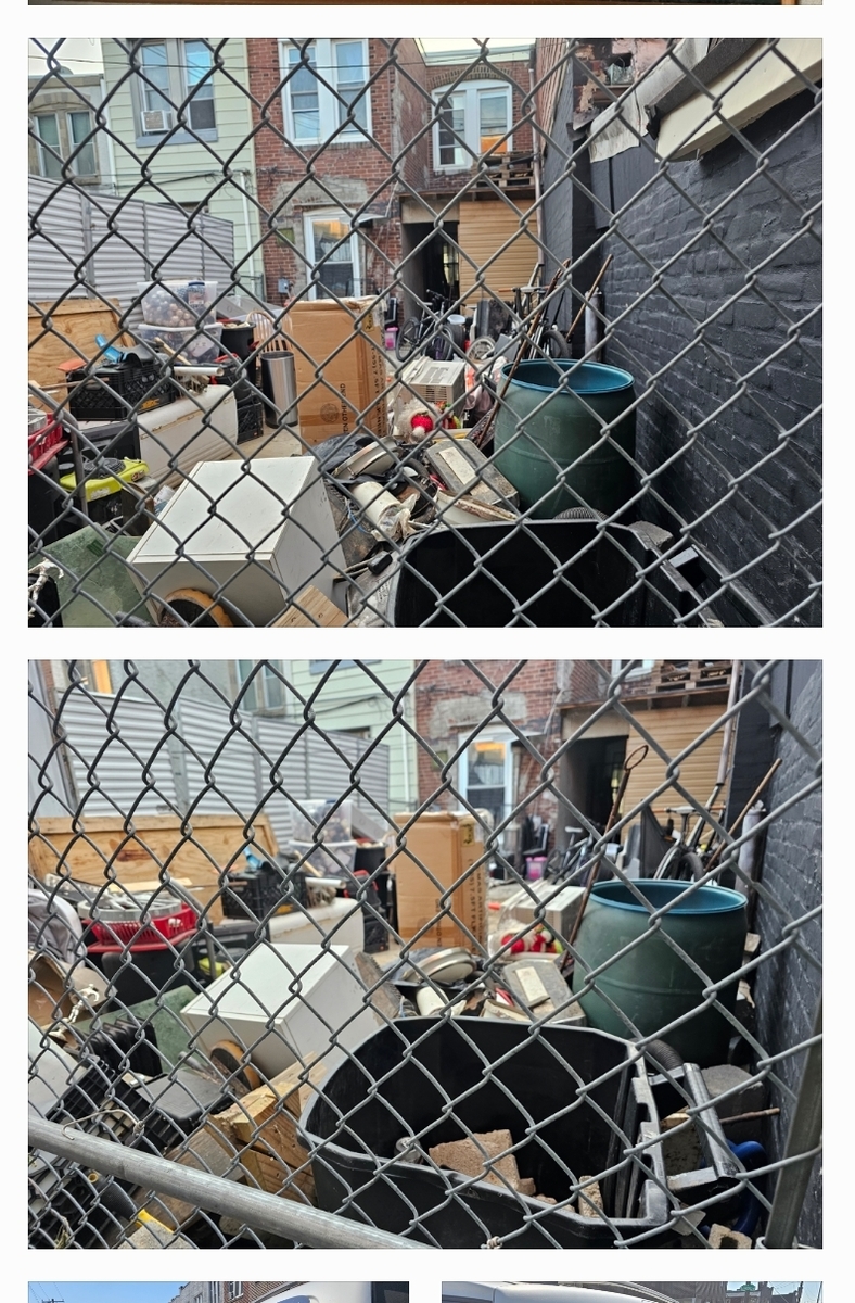 Photographic documentation of the work as submitted to the city's 311 record.