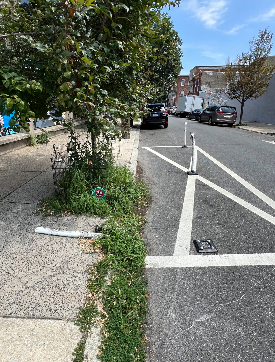 Photographic documentation of the work as submitted to the city's 311 record.