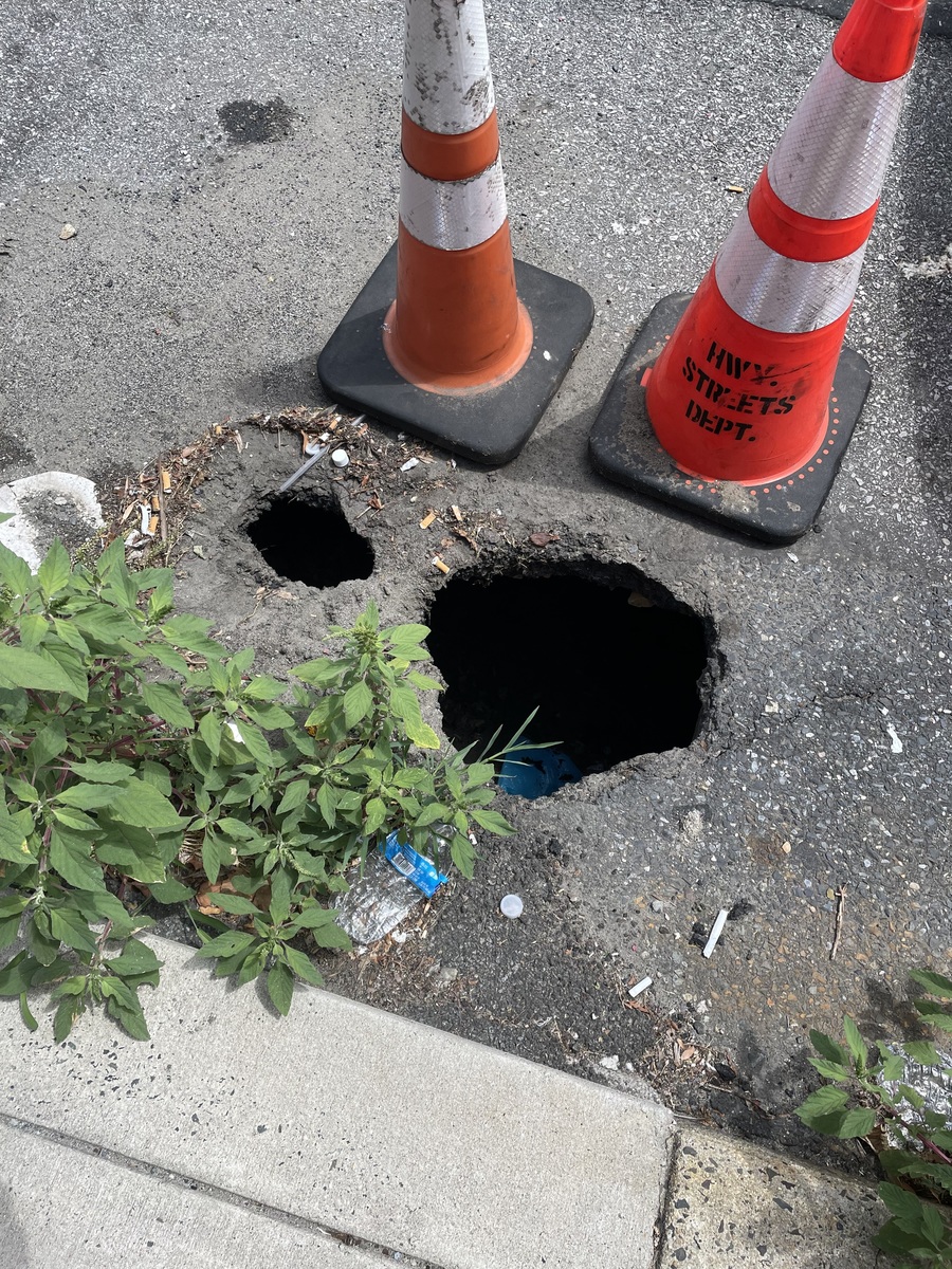 Photographic documentation of the work as submitted to the city's 311 record.