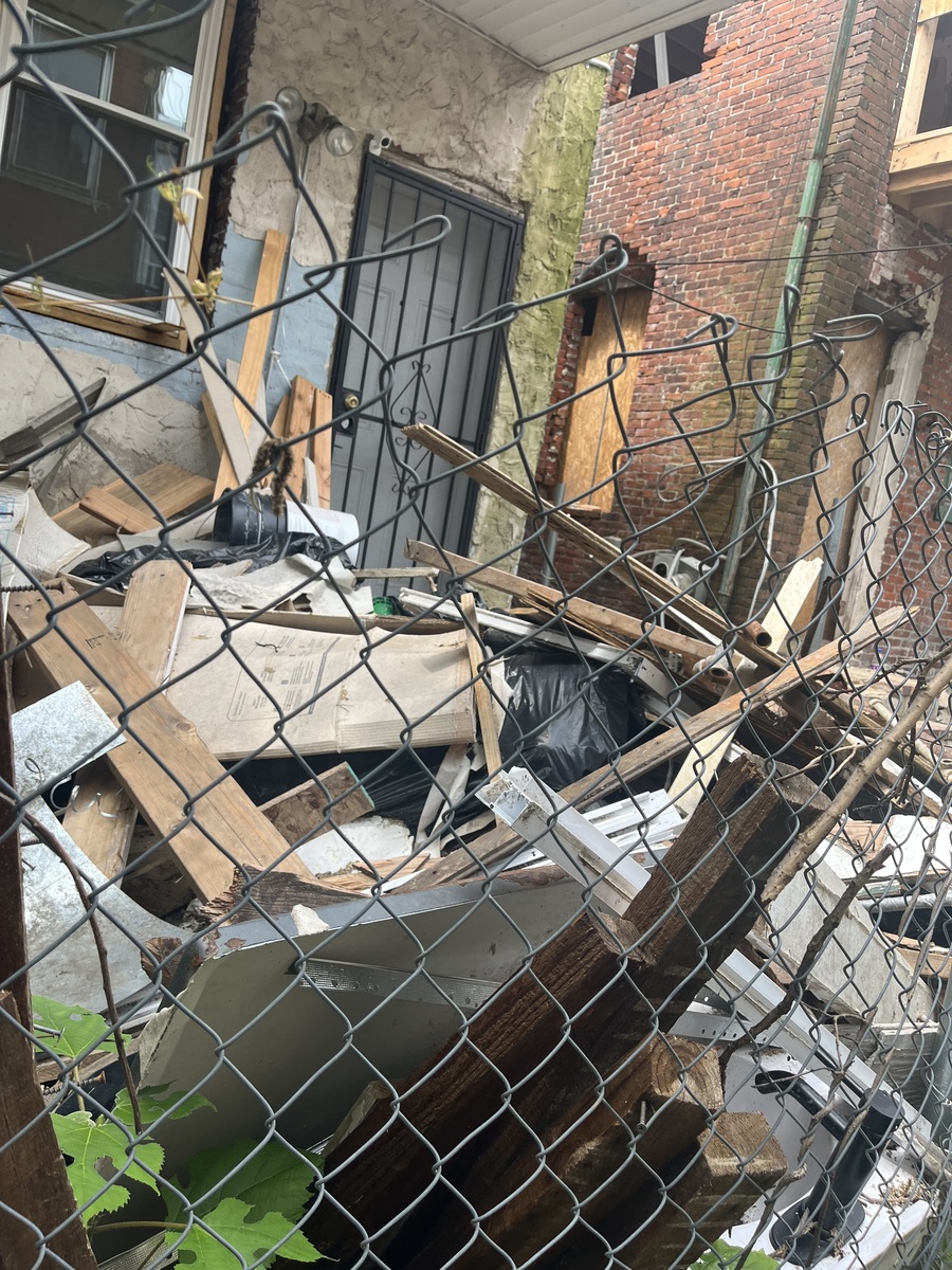Photographic documentation of the work as submitted to the city's 311 record.