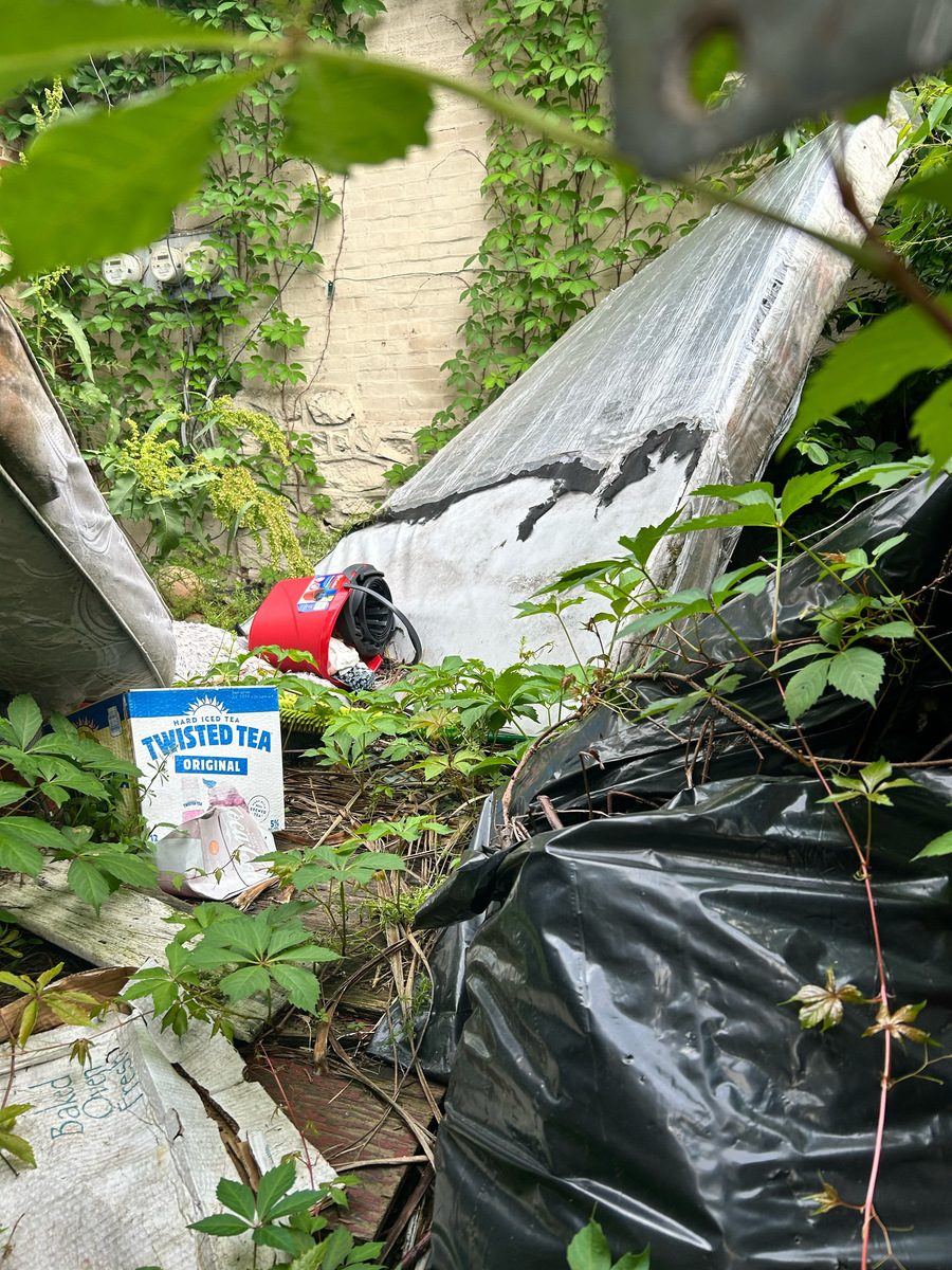 Photographic documentation of the work as submitted to the city's 311 record.