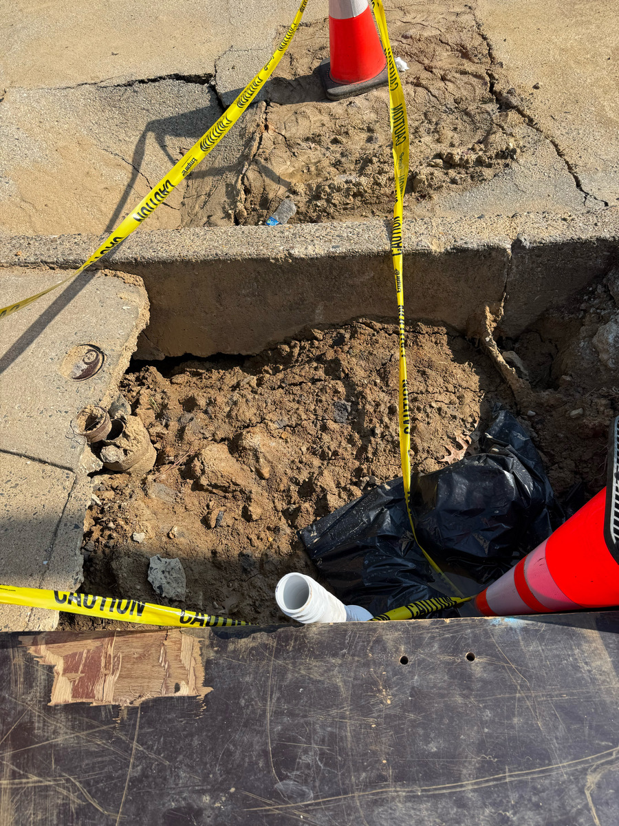 Photographic documentation of the work as submitted to the city's 311 record.