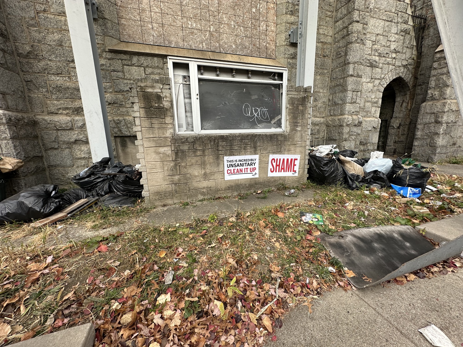 Photographic documentation of the work as submitted to the city's 311 record.
