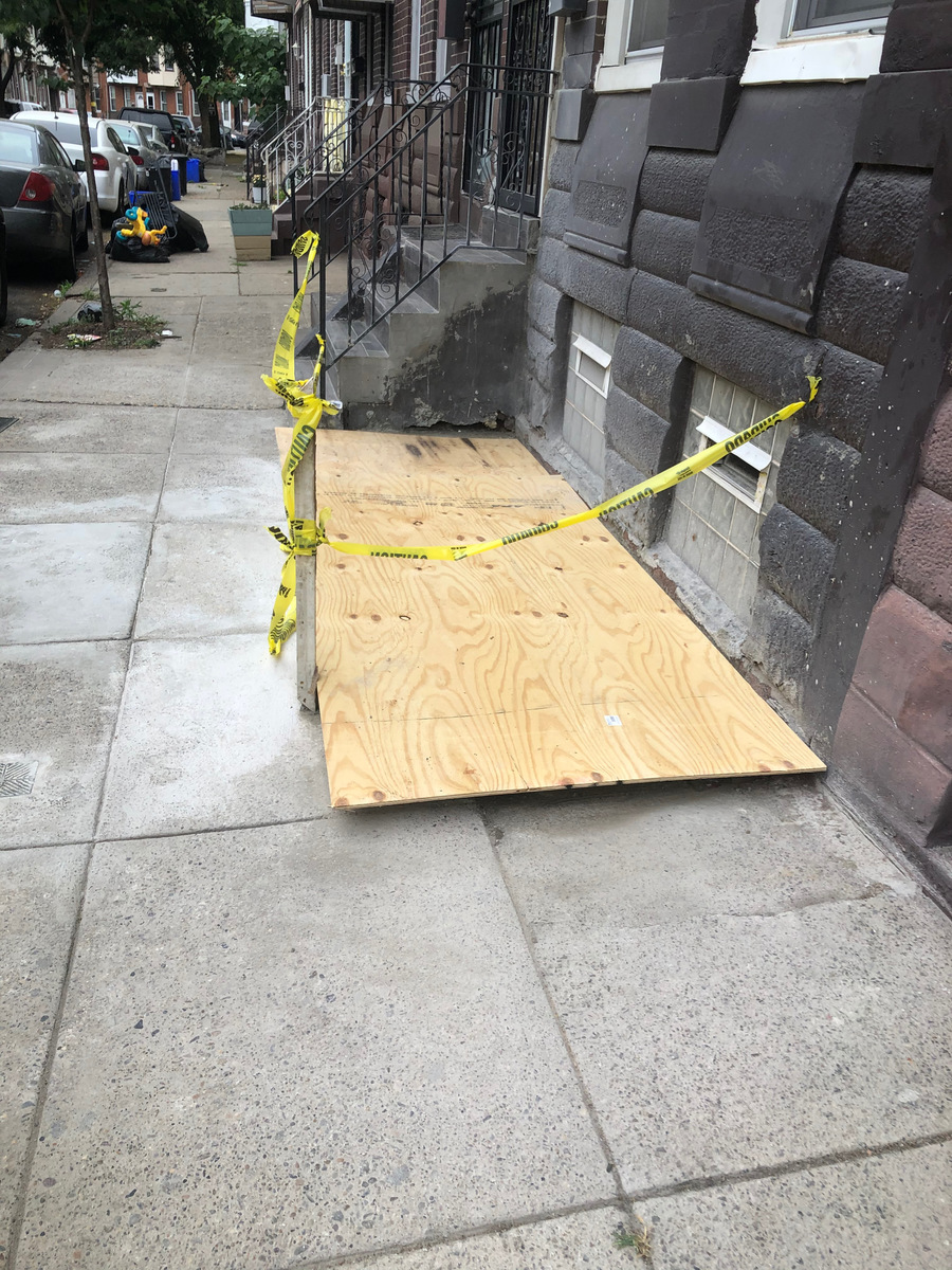 Photographic documentation of the work as submitted to the city's 311 record.