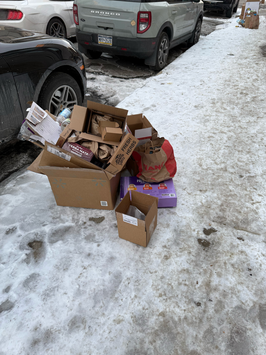 Photographic documentation of the work as submitted to the city's 311 record.