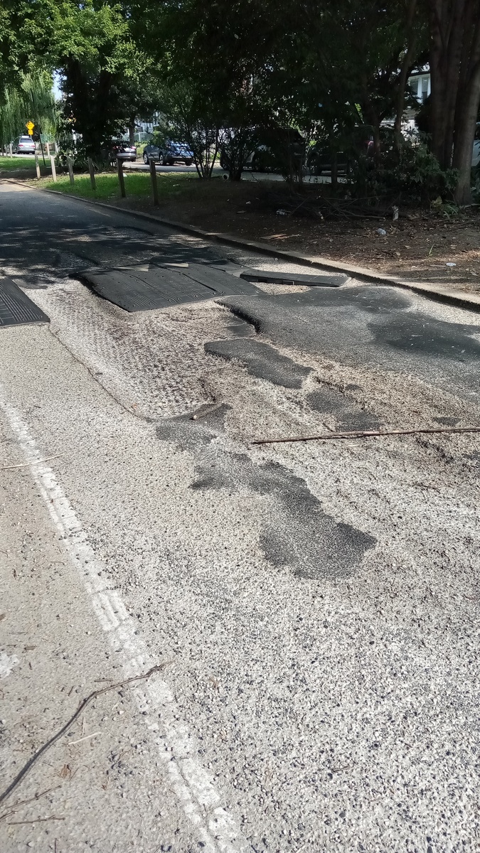 Photographic documentation of the work as submitted to the city's 311 record.