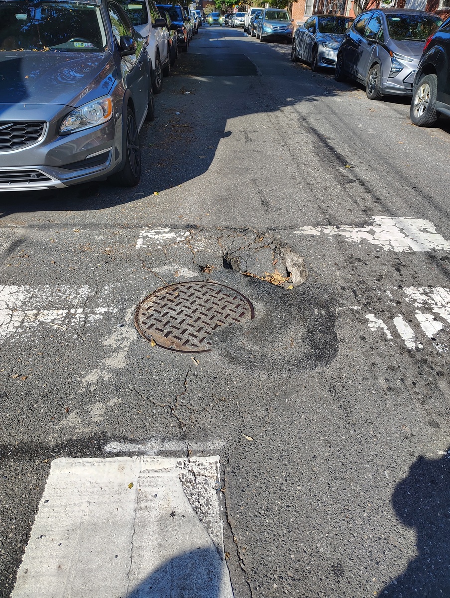 Photographic documentation of the work as submitted to the city's 311 record.