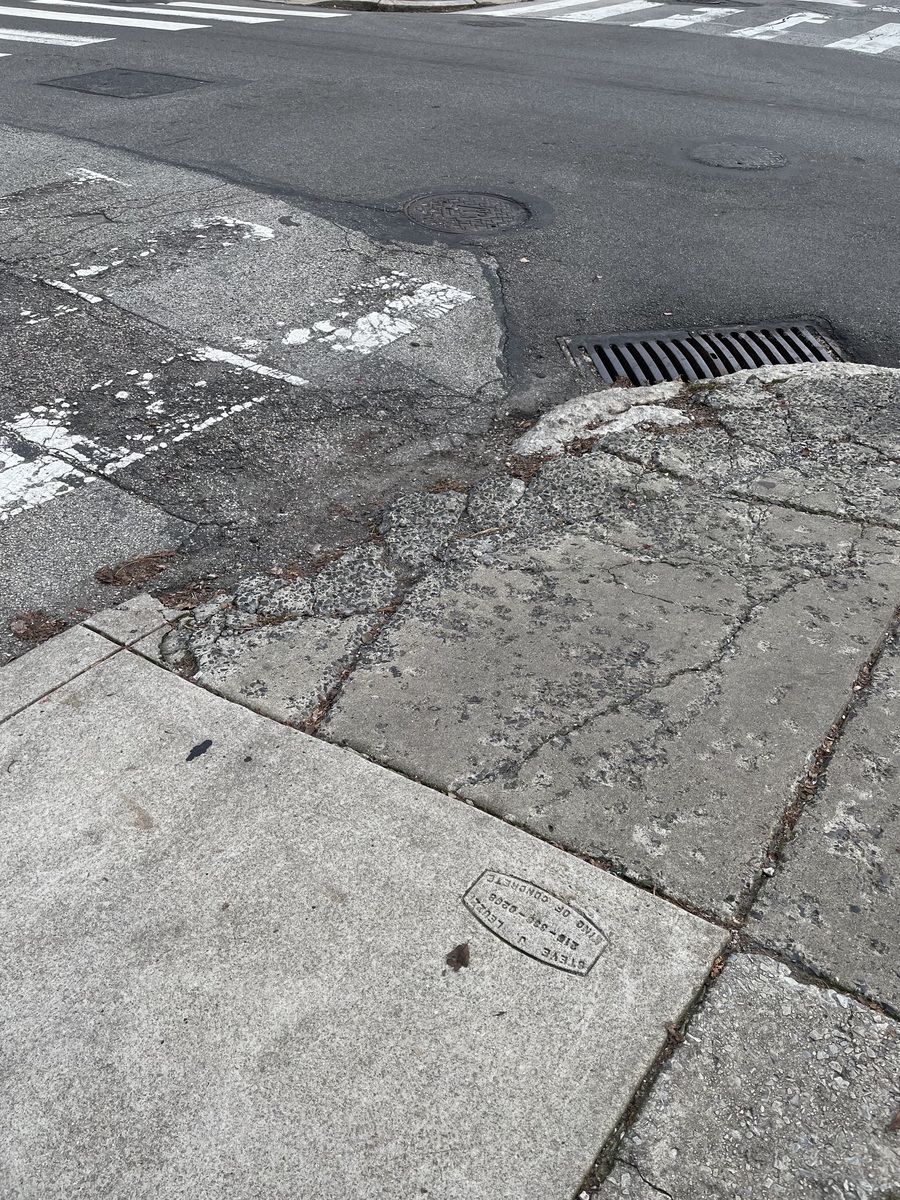 Photographic documentation of the work as submitted to the city's 311 record.
