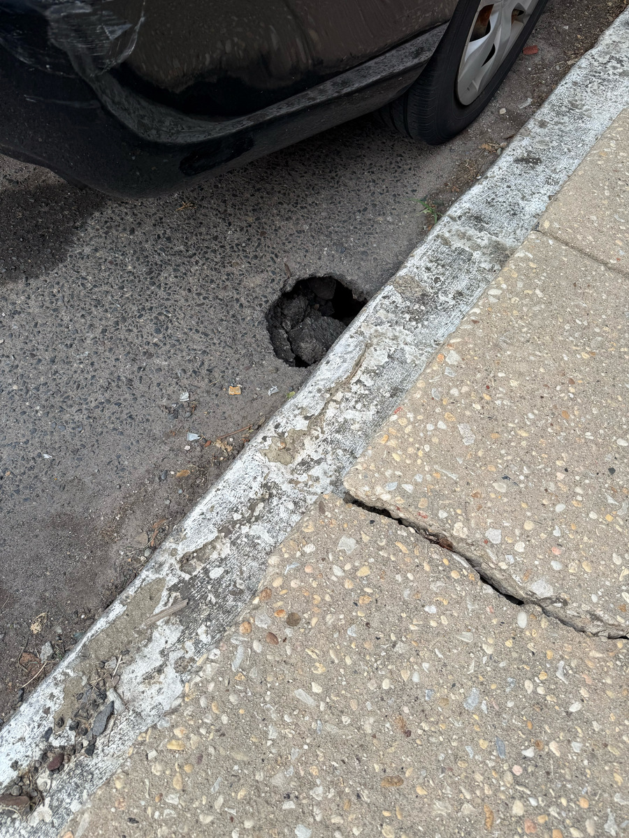 Photographic documentation of the work as submitted to the city's 311 record.