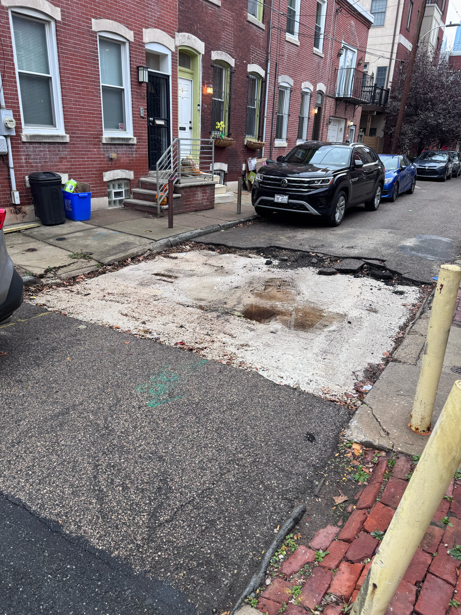 Photographic documentation of the work as submitted to the city's 311 record.