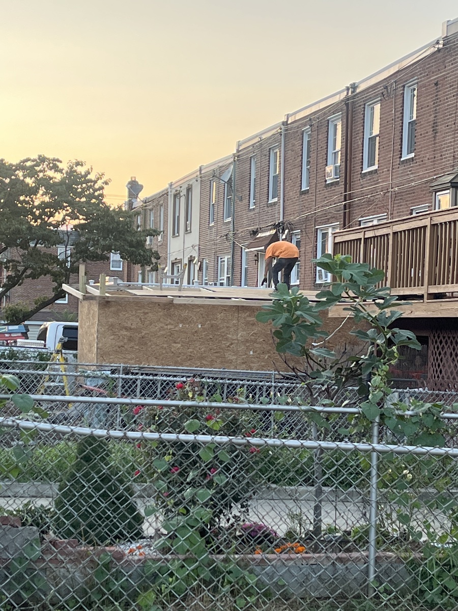 Photographic documentation of the work as submitted to the city's 311 record.