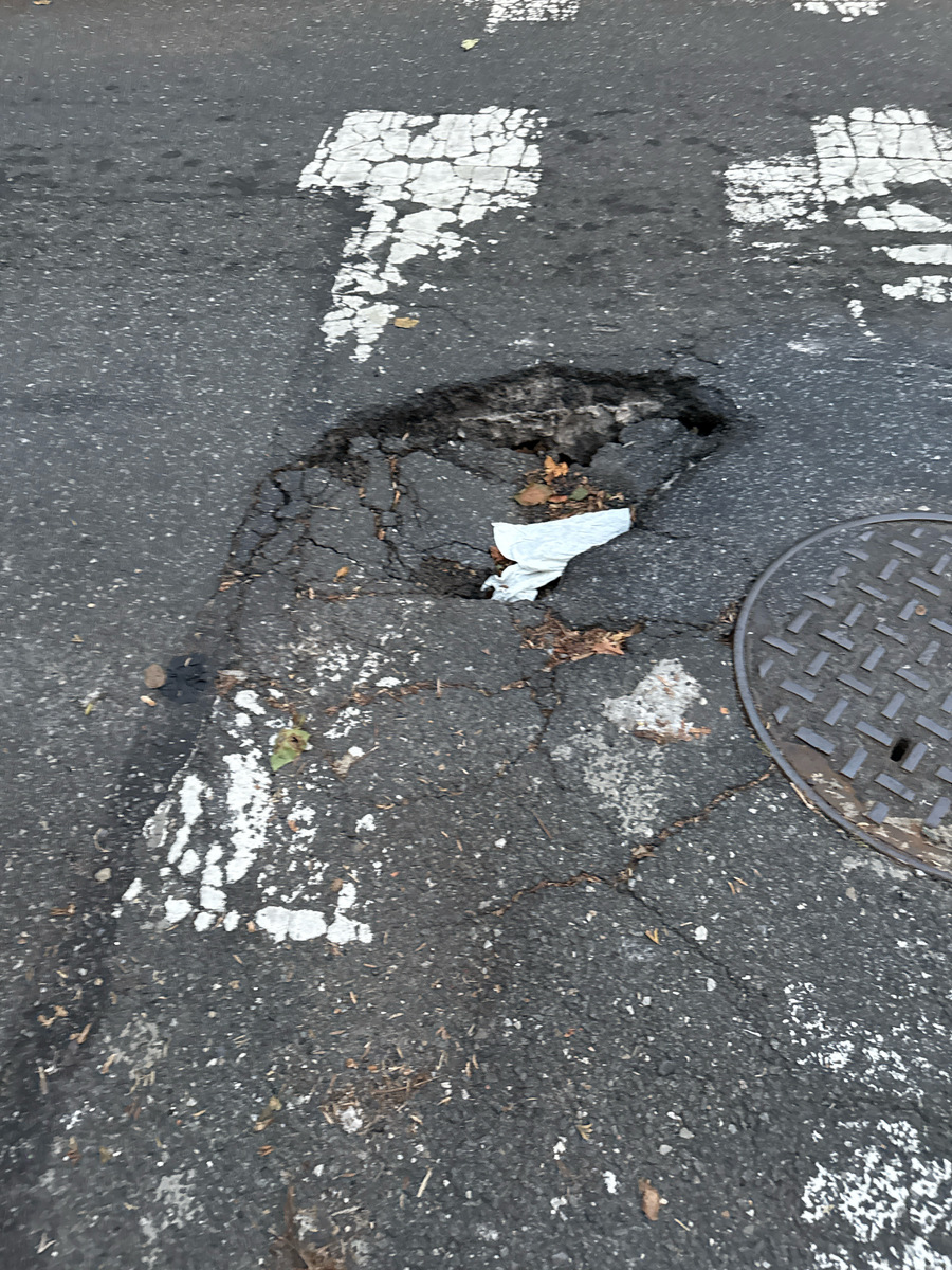 Photographic documentation of the work as submitted to the city's 311 record.