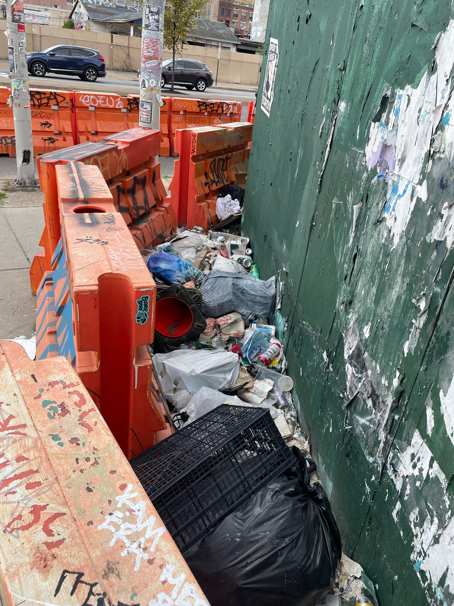 Photographic documentation of the work as submitted to the city's 311 record.