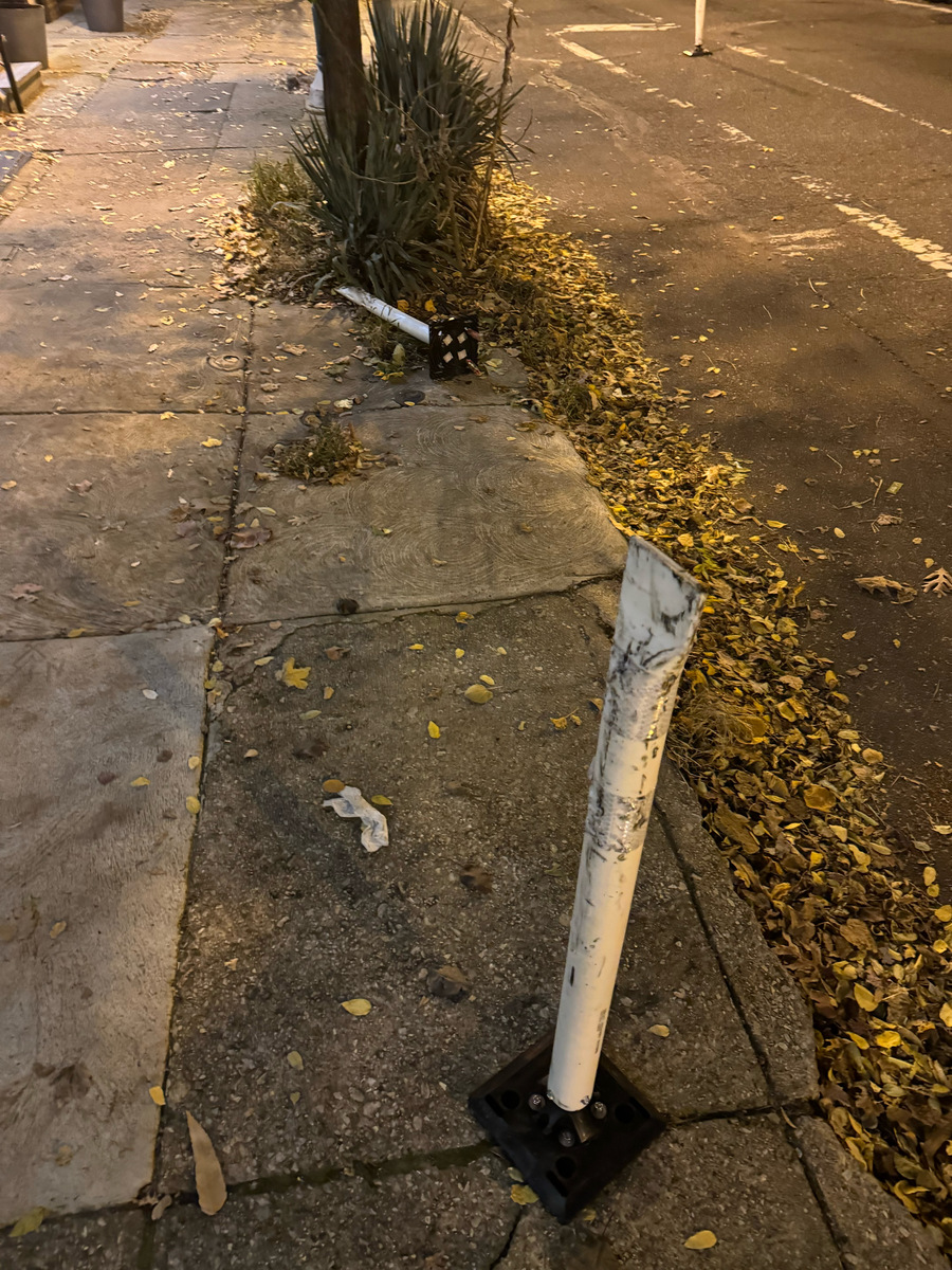 Photographic documentation of the work as submitted to the city's 311 record.