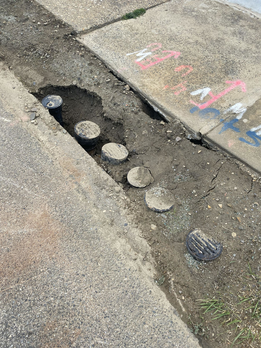 Photographic documentation of the work as submitted to the city's 311 record.