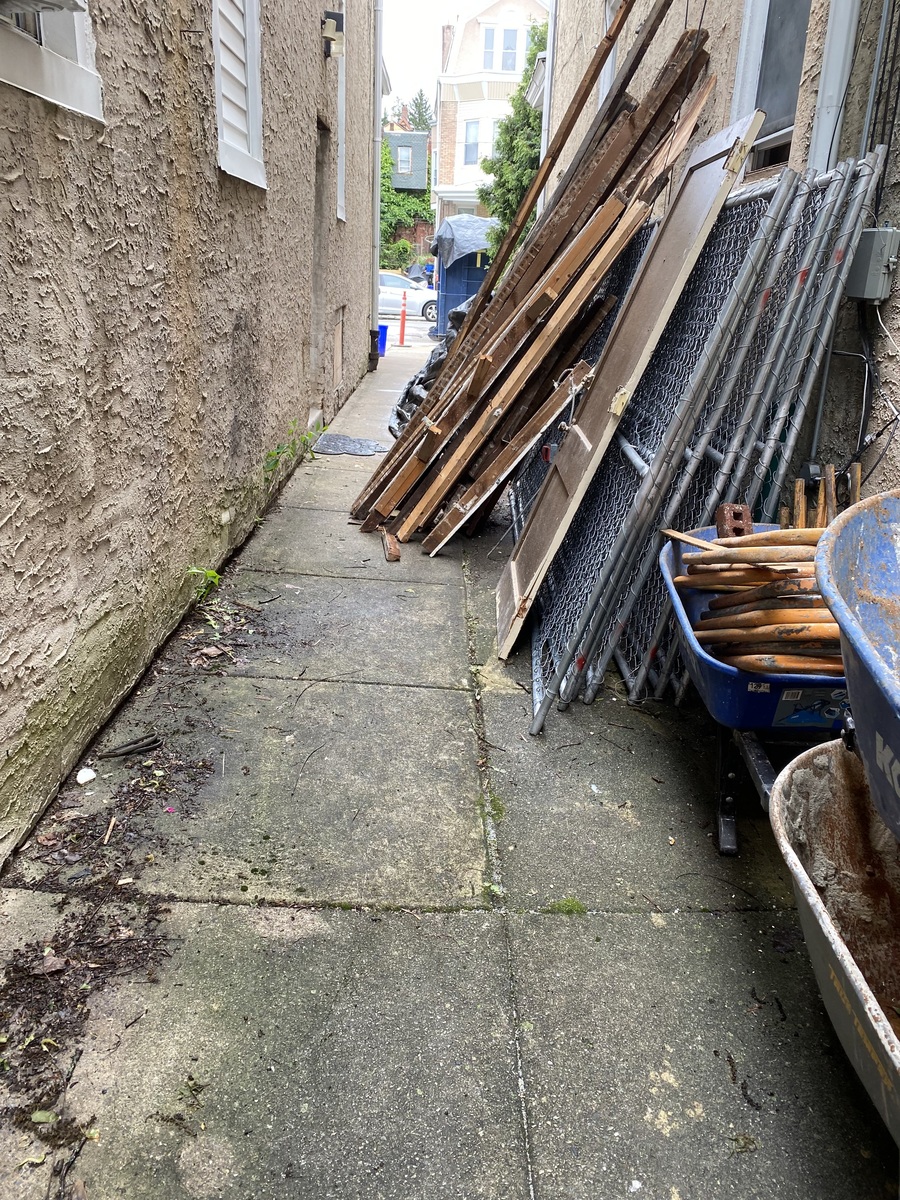 Photographic documentation of the work as submitted to the city's 311 record.