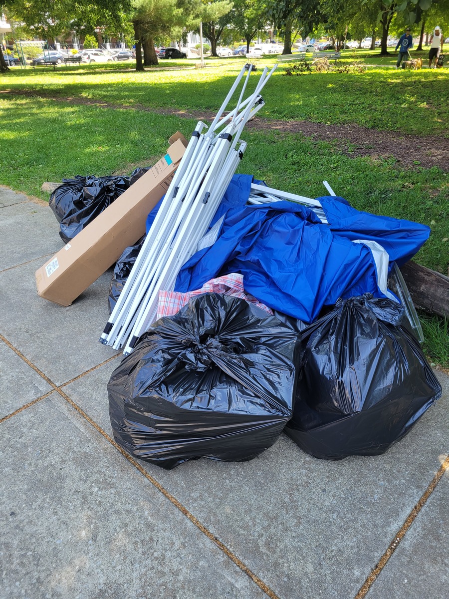 Photographic documentation of the work as submitted to the city's 311 record.