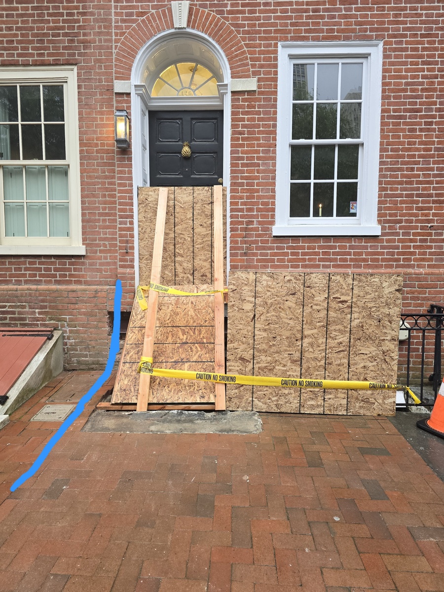 Photographic documentation of the work as submitted to the city's 311 record.