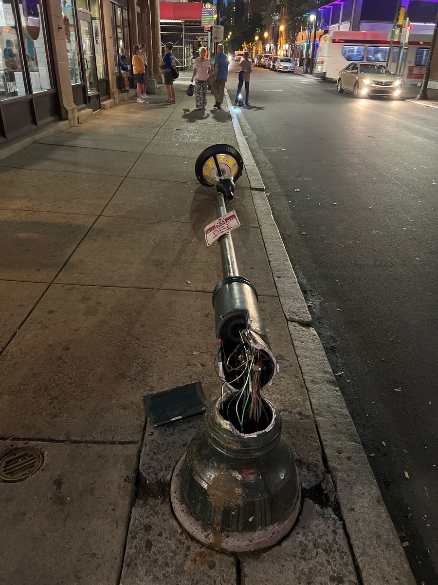 Photographic documentation of the work as submitted to the city's 311 record.