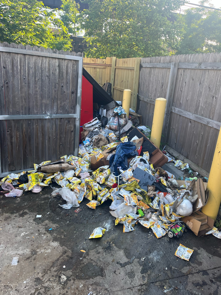 Photographic documentation of the work as submitted to the city's 311 record.