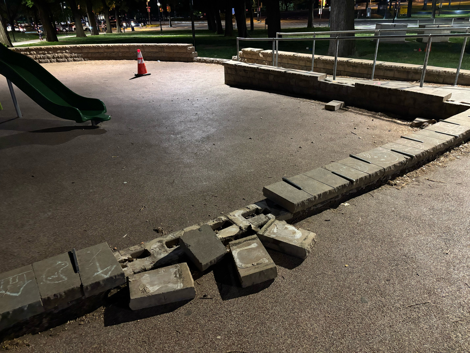 Photographic documentation of the work as submitted to the city's 311 record.