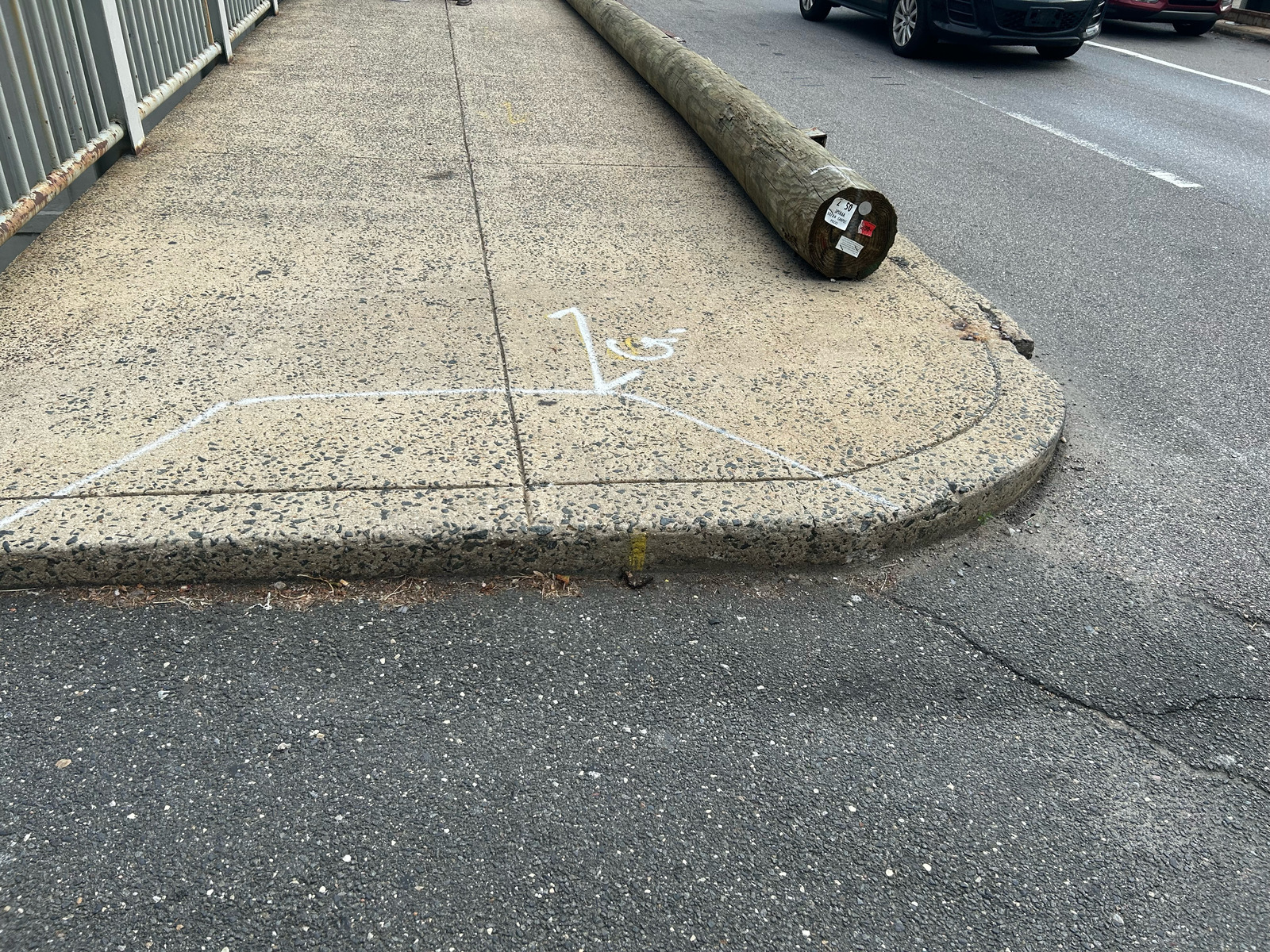 Photographic documentation of the work as submitted to the city's 311 record.