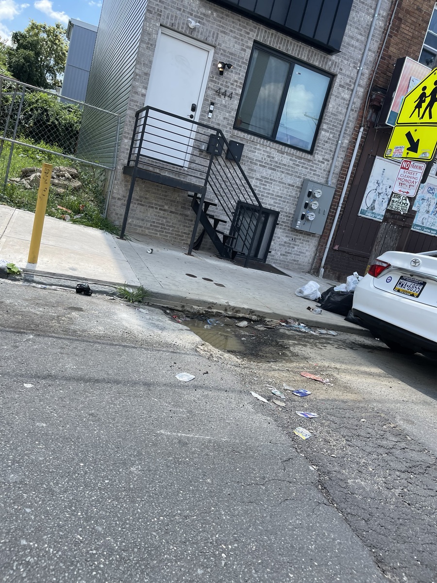 Photographic documentation of the work as submitted to the city's 311 record.