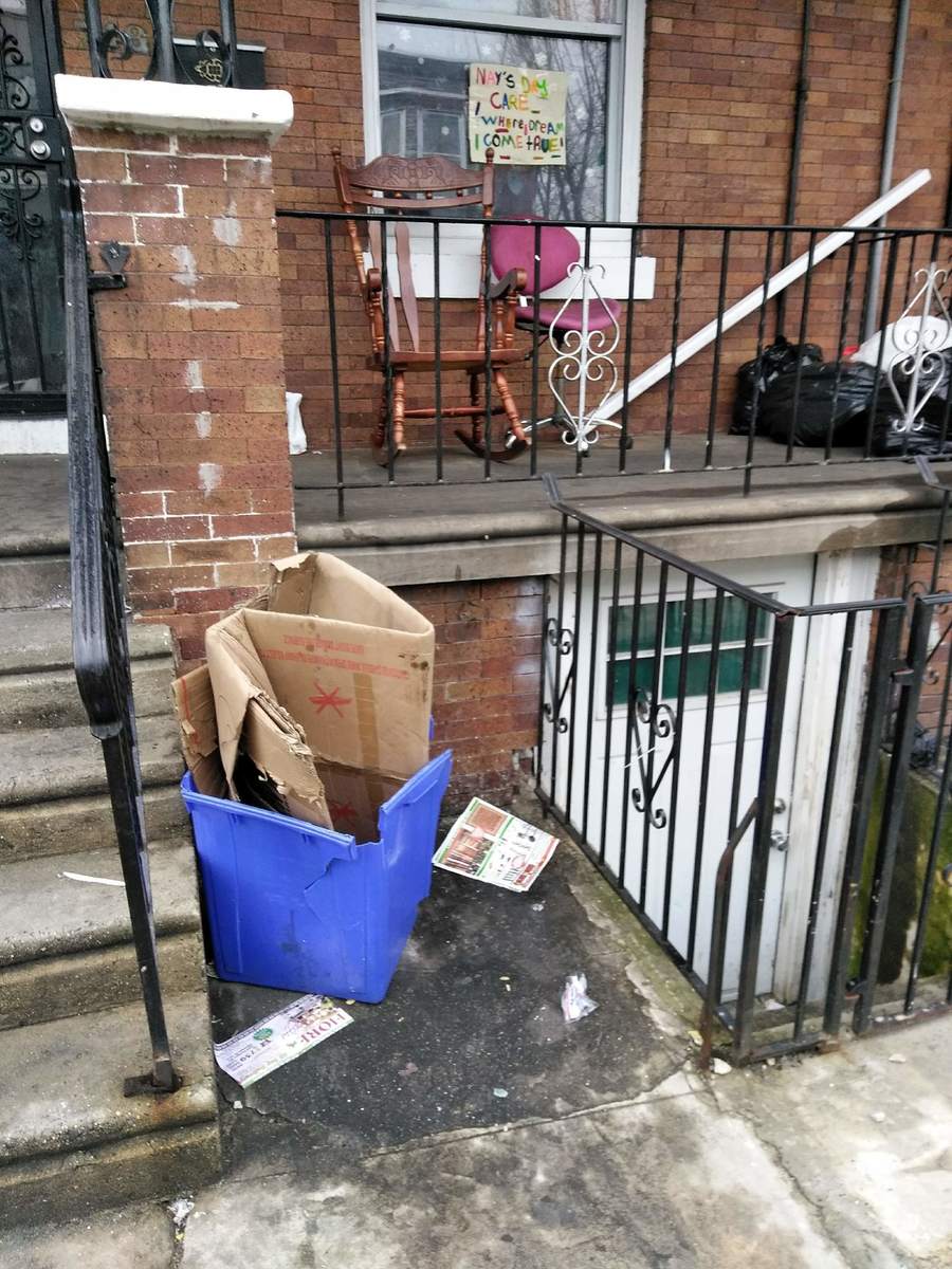 Photographic documentation of the work as submitted to the city's 311 record.