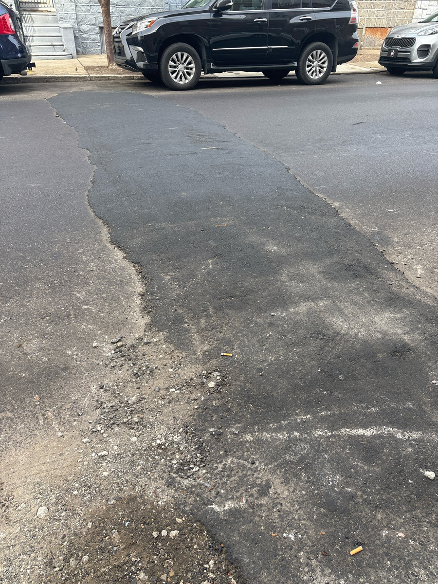 Photographic documentation of the work as submitted to the city's 311 record.