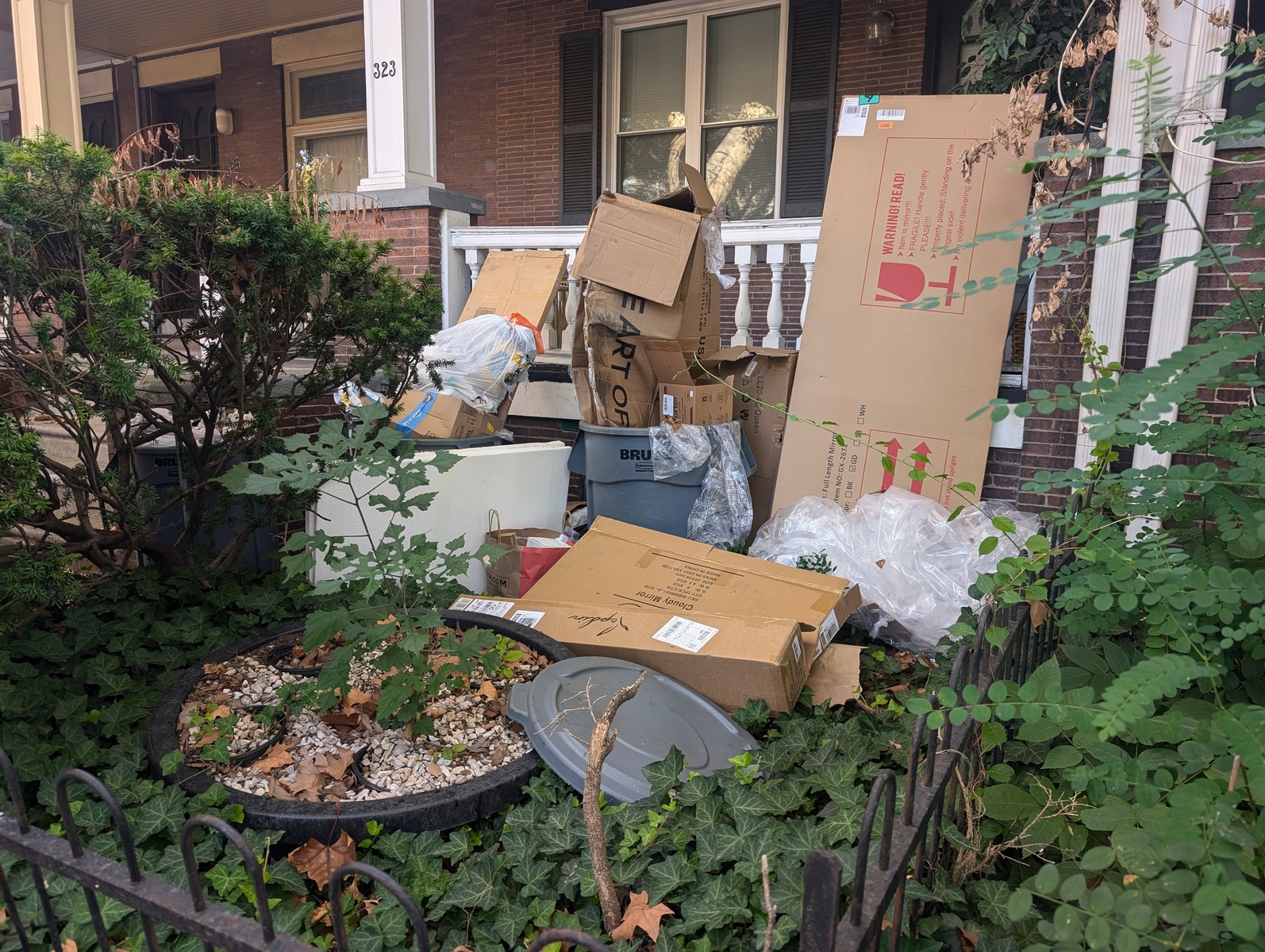Photographic documentation of the work as submitted to the city's 311 record.