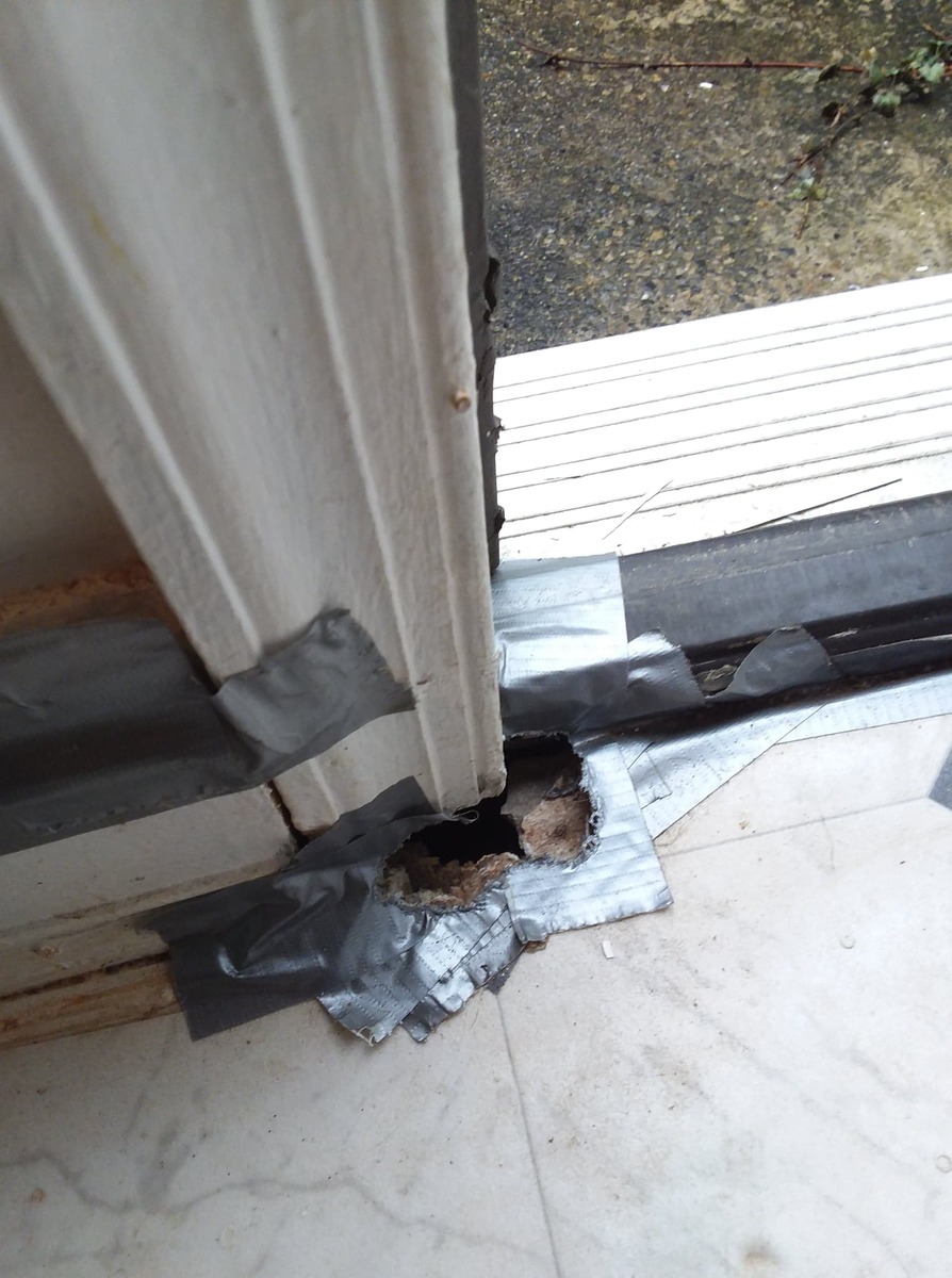 Photographic documentation of the work as submitted to the city's 311 record.