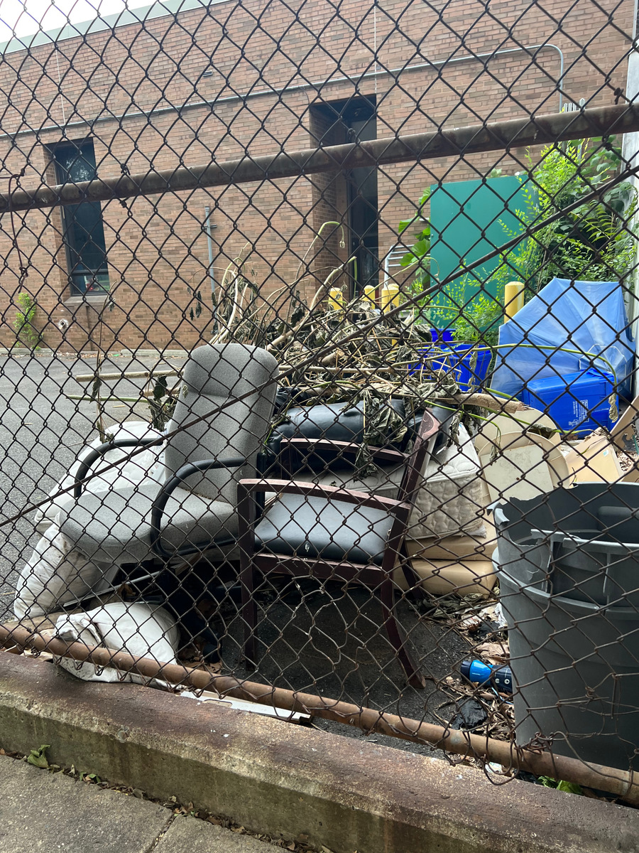 Photographic documentation of the work as submitted to the city's 311 record.