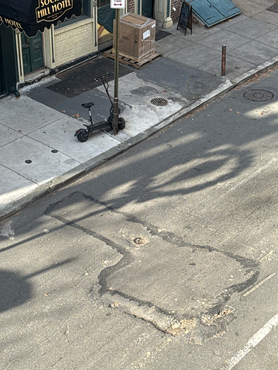 Photographic documentation of the work as submitted to the city's 311 record.