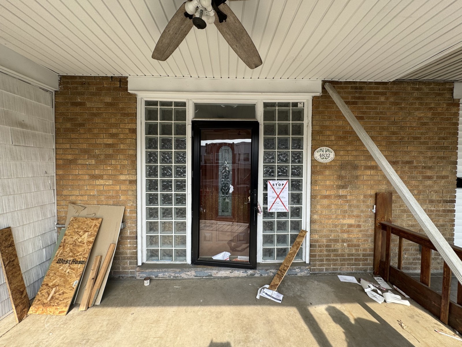 Photographic documentation of the work as submitted to the city's 311 record.