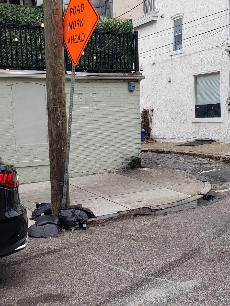 Photographic documentation of the work as submitted to the city's 311 record.