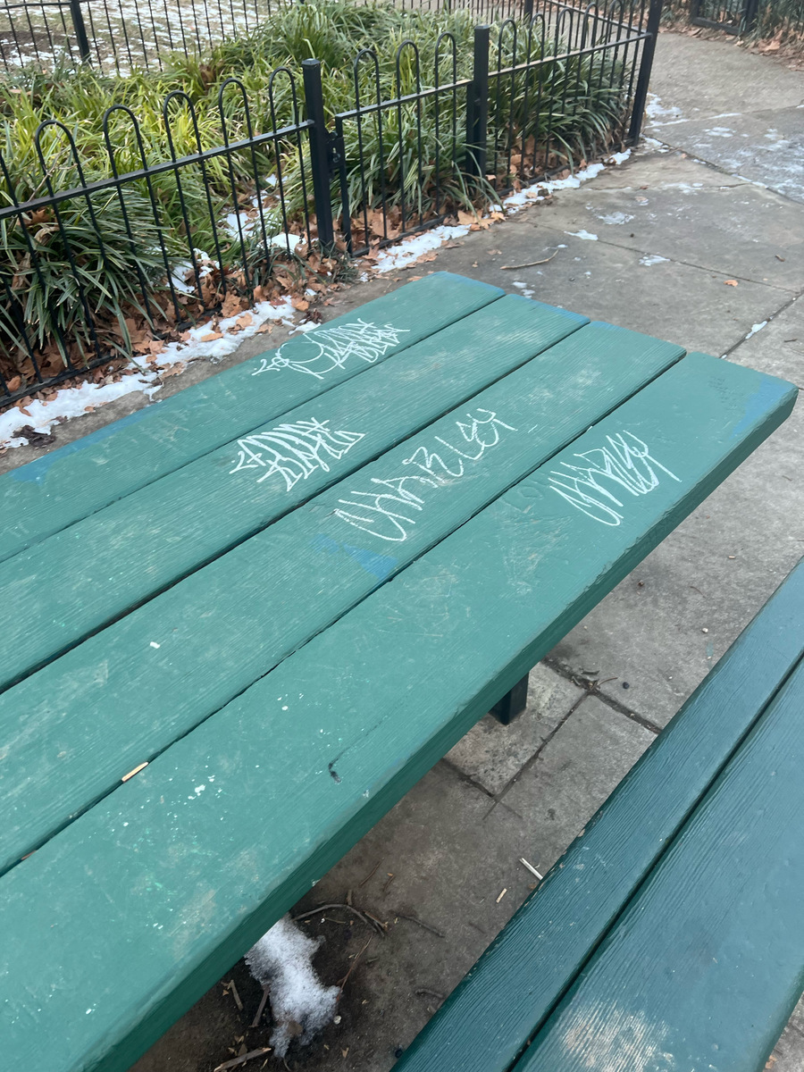 Photographic documentation of the work as submitted to the city's 311 record.