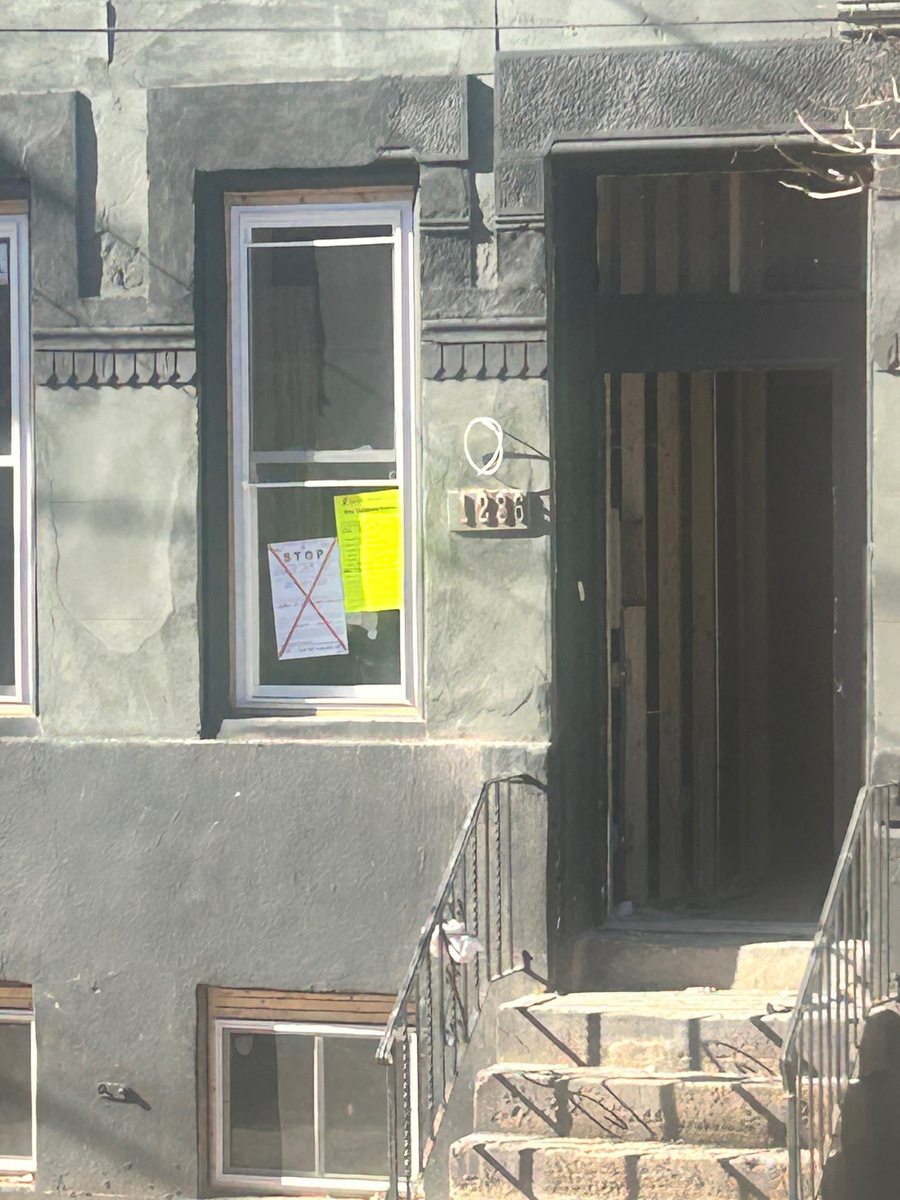 Photographic documentation of the work as submitted to the city's 311 record.