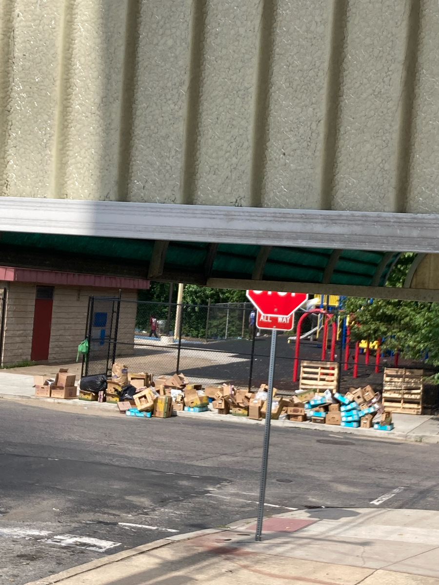 Photographic documentation of the work as submitted to the city's 311 record.
