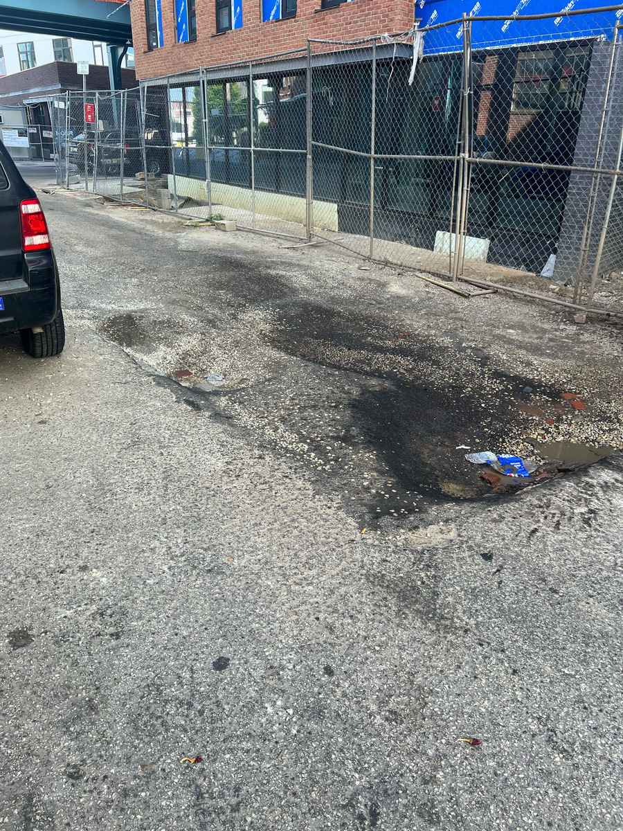 Photographic documentation of the work as submitted to the city's 311 record.
