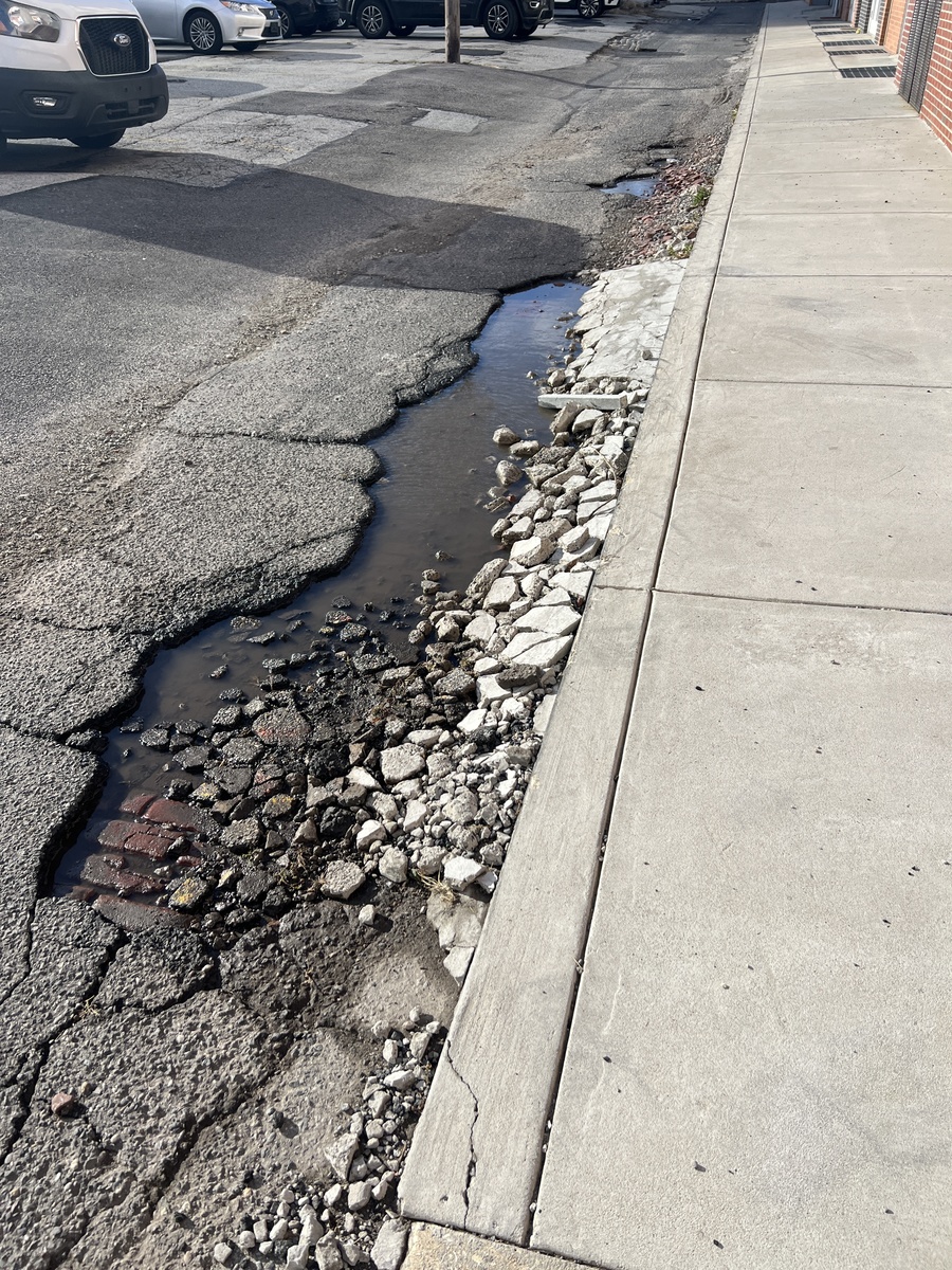 Photographic documentation of the work as submitted to the city's 311 record.