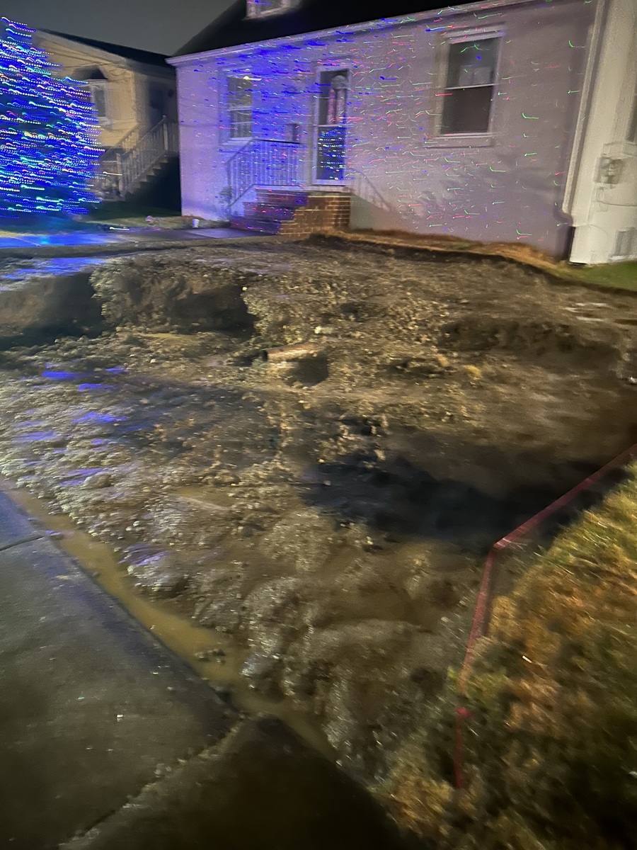Photographic documentation of the work as submitted to the city's 311 record.