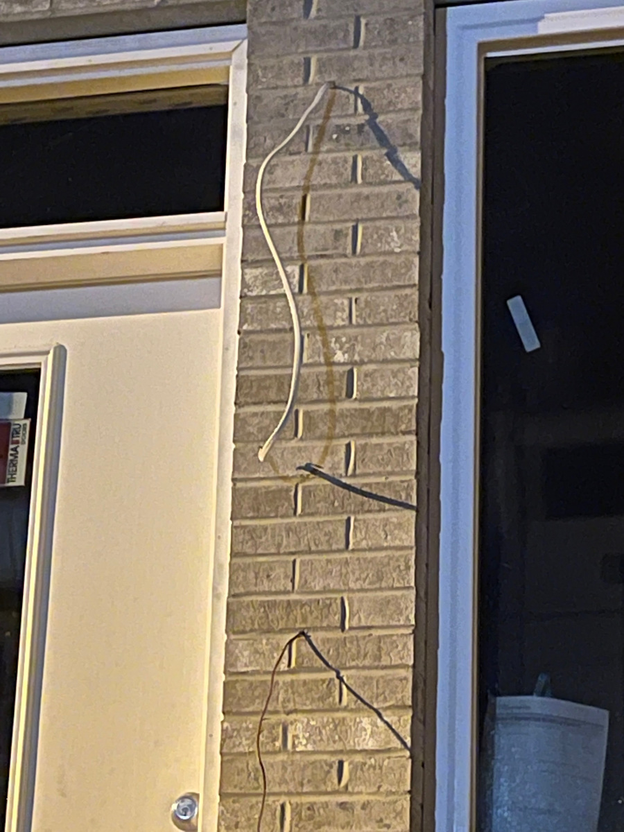 Photographic documentation of the work as submitted to the city's 311 record.