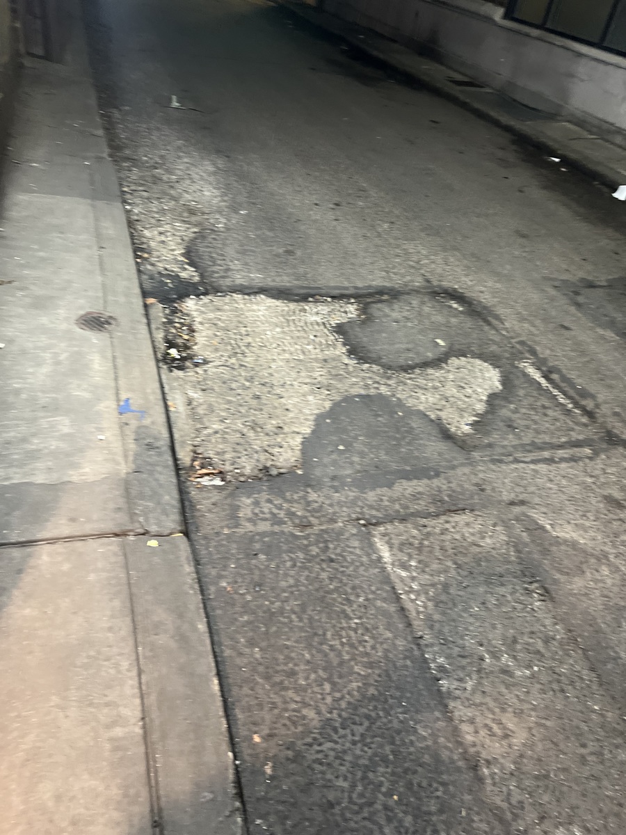 Photographic documentation of the work as submitted to the city's 311 record.