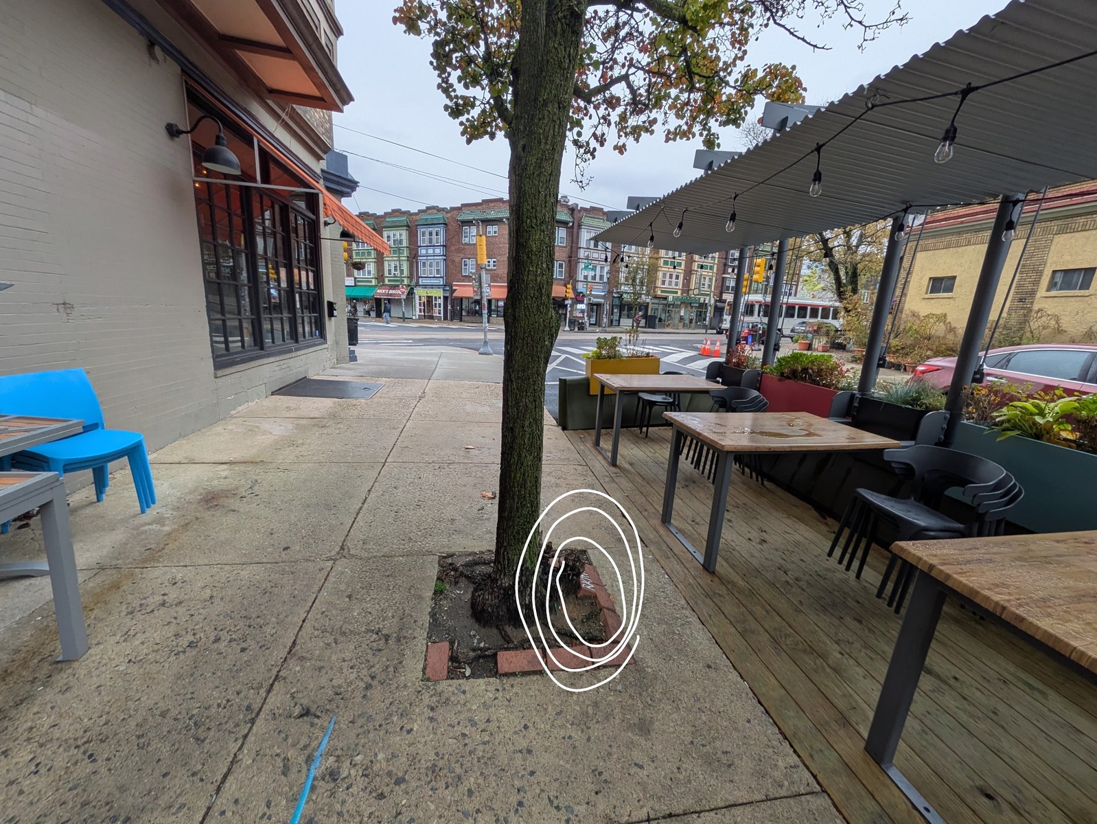 Photographic documentation of the work as submitted to the city's 311 record.