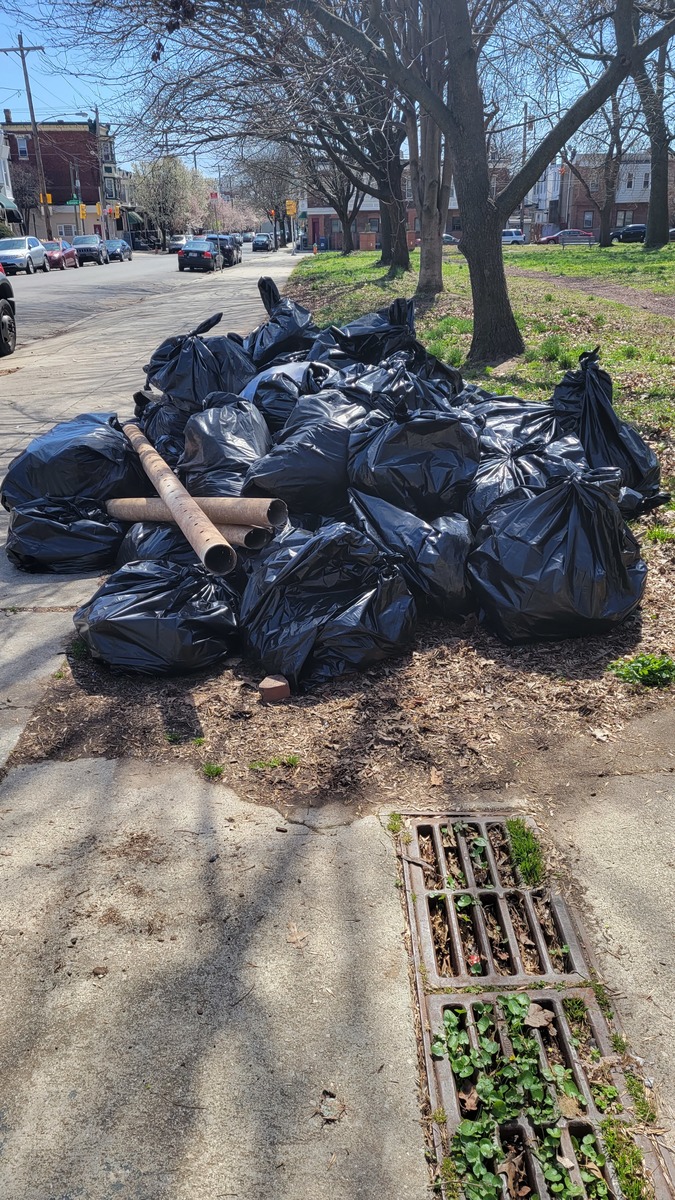 Photographic documentation of the work as submitted to the city's 311 record.
