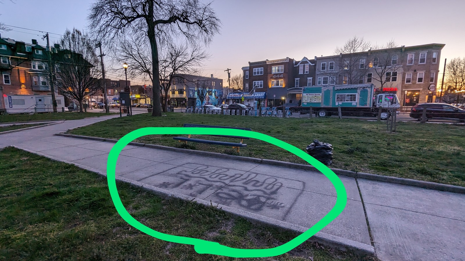 Photographic documentation of the work as submitted to the city's 311 record.